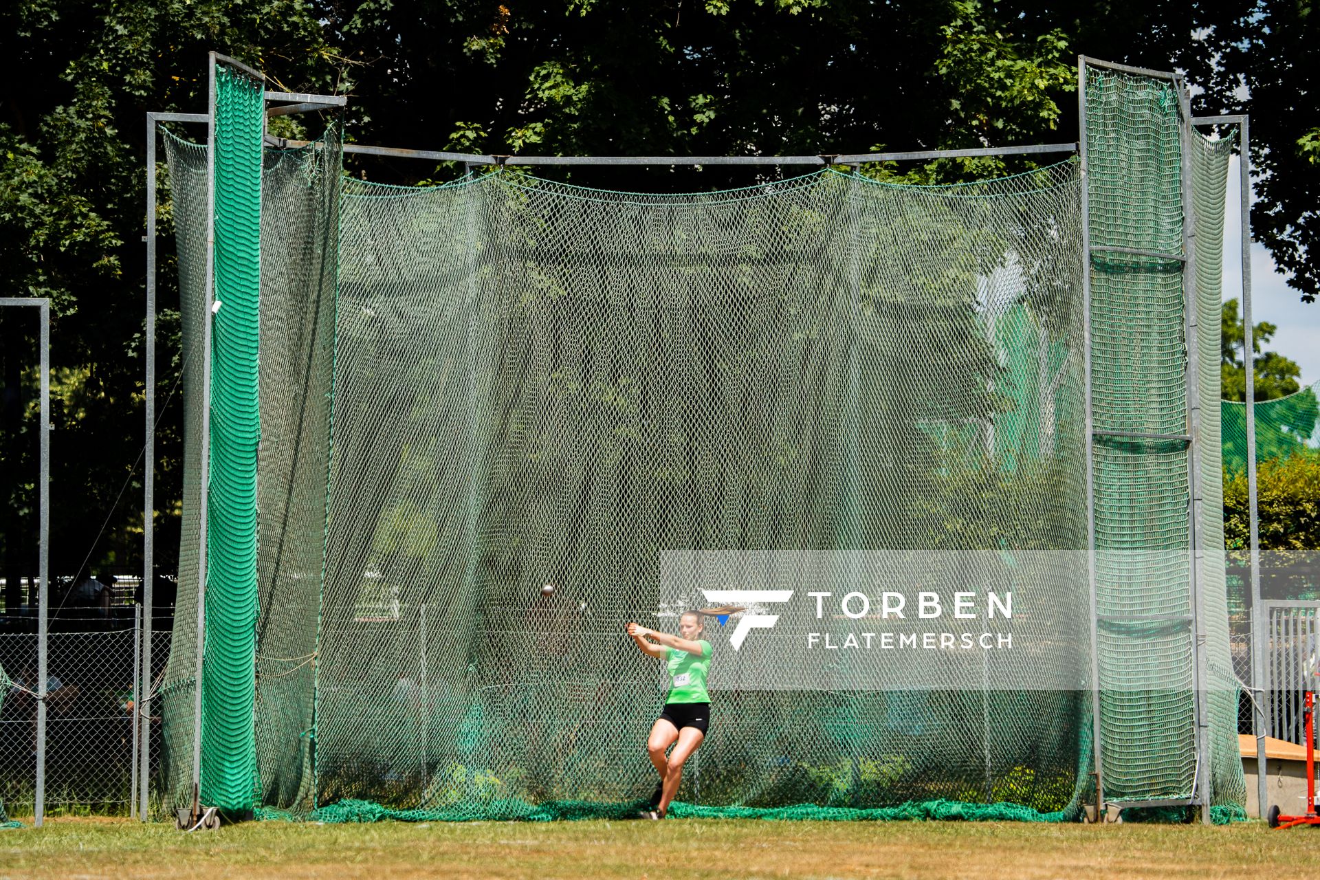 Johanne Plock-Girmann (SVG GW Bad Gandersheim) am 03.07.2022 waehrend den NLV+BLV Leichtathletik-Landesmeisterschaften im Jahnstadion in Goettingen (Tag 1)